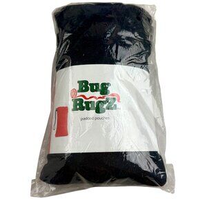 New Bug Rugz Padded Pouch Black Velvet Drawstring Bag Glow Industries 2009 1of 2